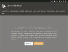 Tablet Screenshot of designhomesco.com